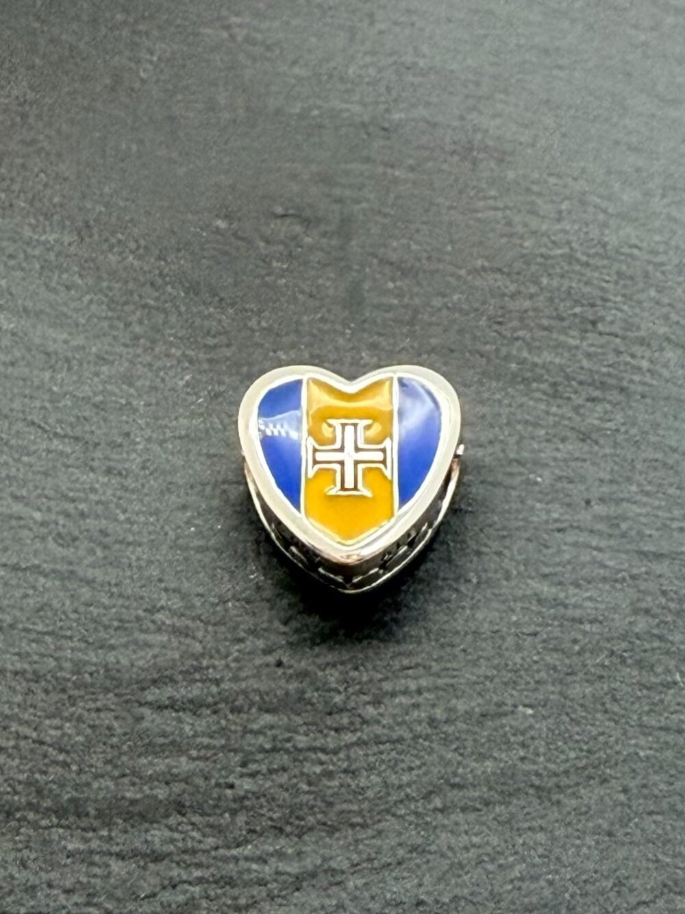 Pandora I Love Madeira Islands Flag Heart Charm Sterling Silver Jewelry